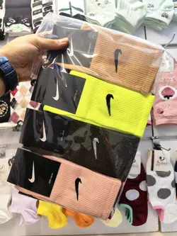 جوراب زیرقوزکی اسپرت گلدوزی پلو مشکی لادن (۱۲جفتی)