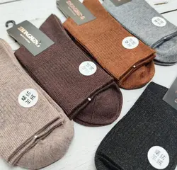 جوراب مردانه ساقدار کبریتی ضخیم خارجی 3402 (۱۰جفتی)