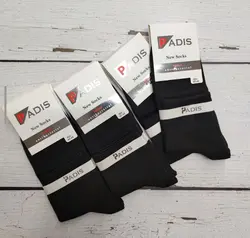 جوراب مردانه نیم ساق ساده مشکی پادیس (۱۲تایی)