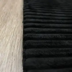 پادری ترک حمام و سرویس بهداشتی مخملی 3 لایه اسفنج دار مشکی