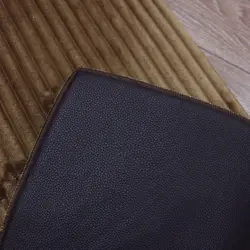 پادری ترک حمام و سرویس بهداشتی مخملی 3 لایه اسفنج دار قهوه ای