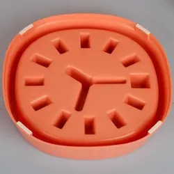 ظرف آرام خور سگ و گربه طرح ساعت