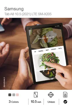 تبلت سامسونگ مدل Galaxy Tab A8 10.5 2021 LTE SM-X205 ظرفیت 32 گیگابایت - رم 3 گیگابایت