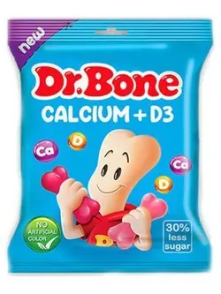 پاستیل غنی شده با کلسیم و د3