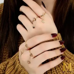 انگشتر درام طرح آویز صدف