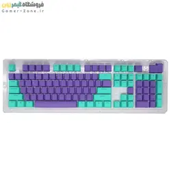 مجموعه کلید کیبورد مکانیکال (کیکپ) طرح دو رنگ PBT Dual Color Keycap for Mechanical Keyboards در رنگ بندی های مختلف