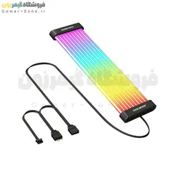 لایت بار کابل اسلیو 24 پین مادربورد و 8 پین کارت گرافیک کول مون مدل Coolmoon Aosor Al200 Flexible ARGB Light Bar for 24Pin / 2x8Pin Power Extension Cable