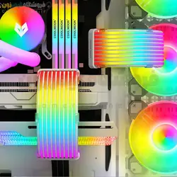 لایت بار کابل اسلیو 24 پین مادربورد و 8 پین کارت گرافیک کول مون مدل Coolmoon Aosor Al200 Flexible ARGB Light Bar for 24Pin / 2x8Pin Power Extension Cable