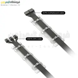 لایت بار کابل اسلیو 24 پین مادربورد و 8 پین کارت گرافیک کول مون مدل Coolmoon Aosor Al200 Flexible ARGB Light Bar for 24Pin / 2x8Pin Power Extension Cable