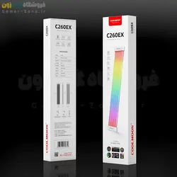 لایت بار کابل اسلیو 24 پین مادربورد و 8 پین کارت گرافیک کول مون مدل Coolmoon Aosor Al200 Flexible ARGB Light Bar for 24Pin / 2x8Pin Power Extension Cable