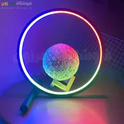 پنل نورپردازی حلقوی رومیزی هوشمند Smart LED Ring RGBIC Table Light (WiFi)