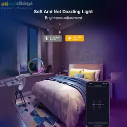 پنل نورپردازی حلقوی رومیزی هوشمند Smart LED Ring RGBIC Table Light (WiFi)