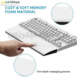 استراحتگاه چرمی مچ دست مناسب کیبورد و لپ تاپ AJAZZ Keyboard Leather Wrist Rest / Palm Rest