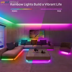 کیت کامل ریسه نورپردازی RGBIC هوشمند وای فای/بلوتوث RGBIC Smart LED Strip Lights