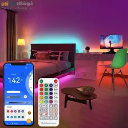 کیت کامل ریسه نورپردازی RGBIC هوشمند وای فای/بلوتوث RGBIC Smart LED Strip Lights