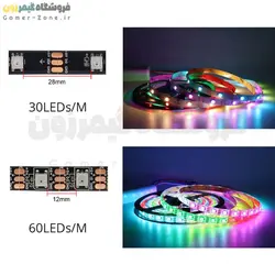 کیت کامل ریسه نورپردازی RGBIC هوشمند وای فای/بلوتوث RGBIC Smart LED Strip Lights