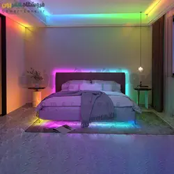 کیت کامل ریسه نورپردازی RGBIC هوشمند وای فای/بلوتوث RGBIC Smart LED Strip Lights