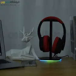 استند و پایه نگهدارنده هدست گیمینگ RGB Headset Stand with RGB Base