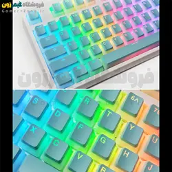 مجموعه کلید کیبوردهای مکانیکال (کیکپ) نیمه شفاف ورژن2 - PBT DoubleShot Pudding Keycap V2 رنگبندی مختلف