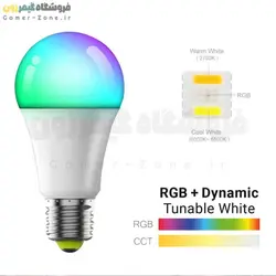 لامپ هوشمند وای فای مدل 10 واتی RGB Smart LED Light Bulb (WiFi - App) + Remote Control