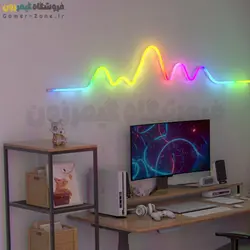 کیت کامل ریسه نئونی/سیلیکونی انعطاف پذیر هوشمند وای فای/بلوتوث RGBIC LED Neon Rope Light Full Kit