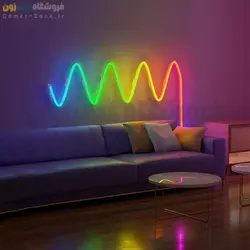 کیت کامل ریسه نئونی/سیلیکونی انعطاف پذیر هوشمند وای فای/بلوتوث RGBIC LED Neon Rope Light Full Kit