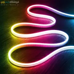 کیت کامل ریسه نئونی/سیلیکونی انعطاف پذیر هوشمند وای فای/بلوتوث RGBIC LED Neon Rope Light Full Kit