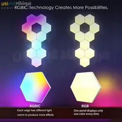 پنل دیواری هوشمند شش ضلعی Hexagon Light RGBIC LED (WiFi) Wall Panels