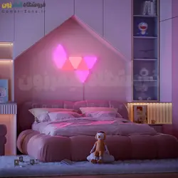 پنل دیواری هوشمند مثلثی Triangle LED Lights RGBIC (WiFi) Wall Panels