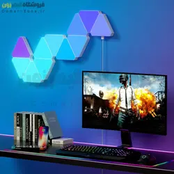 پنل دیواری هوشمند مثلثی Triangle LED Lights RGBIC (WiFi) Wall Panels