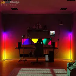 آباژور زمینی هوشمند گیمینگ RGBIC Smart Corner Floor LED Lamp