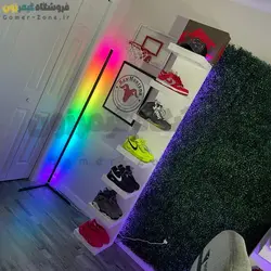 آباژور زمینی هوشمند گیمینگ RGBIC Smart Corner Floor LED Lamp