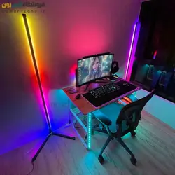 آباژور زمینی هوشمند گیمینگ RGBIC Smart Corner Floor LED Lamp