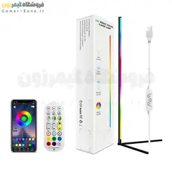 آباژور زمینی هوشمند گیمینگ RGBIC Smart Corner Floor LED Lamp