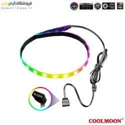 ریسه ARGB مگنتی کیس کامپیوتر کول مون مدل Coolmoon ARGB Magnetic LED Strip for Computer Motherboard