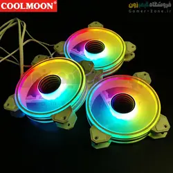 فن کیس کول مون مدل Coolmoon WF1 ARGB 12CM Case Fan PWM Temperature Control