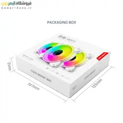 فن کیس کول مون مدل Coolmoon WF1 ARGB 12CM Case Fan PWM Temperature Control
