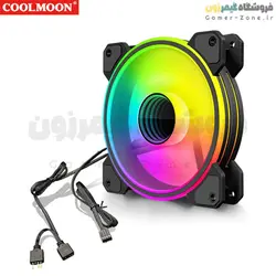 فن کیس کول مون مدل Coolmoon WF1 ARGB 12CM Case Fan PWM Temperature Control
