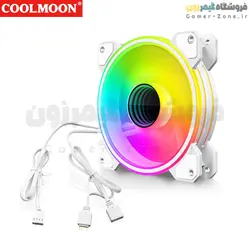 فن کیس کول مون مدل Coolmoon WF1 ARGB 12CM Case Fan PWM Temperature Control