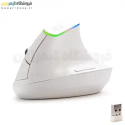 موس ارگونومیک بیسیم دیلاکس مدل Delux M618C Ergonomic Vertical Wireless Mouse