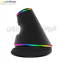 موس ارگونومیک دیلاکس مدل Delux M618 Plus RGB Vertical Ergonomic Mouse