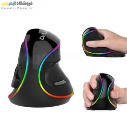 موس ارگونومیک دیلاکس مدل Delux M618 Plus RGB Vertical Ergonomic Mouse