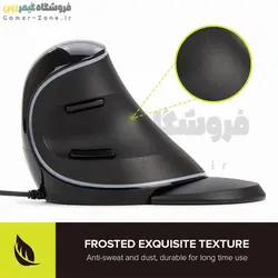 موس ارگونومیک دیلاکس مدل Delux M618 Plus RGB Vertical Ergonomic Mouse