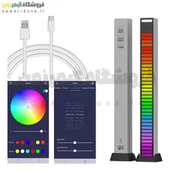 لایت بار هوشمند همگام سازی با موزیک (40LED / بدنه فلزی) ARGB Pickup Light Bar Music Sync 40LEDs Version