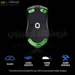 اسکیت شیشه ای (گلس) موس ریزر وایپر SuperGlide Premium Tempered Glass Mouse Feet/Skates for Razer Viper V2 Pro