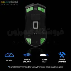 اسکیت شیشه ای (گلس) موس ریزر وایپر آلتیمیت SuperGlide Premium Tempered Glass Mouse Feet/Skates for Razer Viper Ultimate