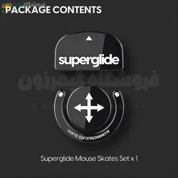 اسکیت شیشه ای (گلس) موس لاجیتک جی پرو سوپرلایت SuperGlide Premium Tempered Glass Mouse Feet/Skates for Logitech G Pro X Superlight