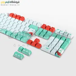 مجموعه کامل کیکپ طرح Coral Sea کیبورد مکانیکال Coral Sea PBT DoubleShot Keycaps Full Set