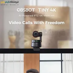 وب کم 4K مجهز به هوش مصنوعی آبسبات تاینی مدل OBSBOT Tiny 4K AI PTZ Webcam