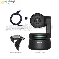 وب کم مجهز به هوش مصنوعی آبسبات تاینی مدل OBSBOT Tiny FHD AI PTZ Webcam